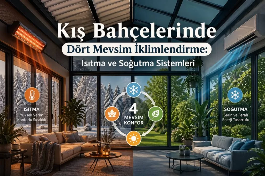Kış Bahçelerinde Dört Mevsim İklimlendirme: Isıtma ve Soğutma Sistemleri